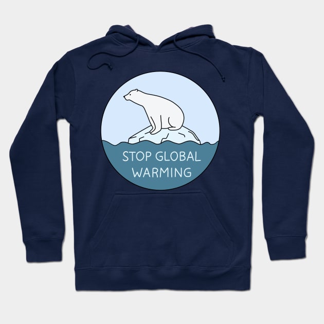 Global Warming - Polar bear Hoodie by valentinahramov